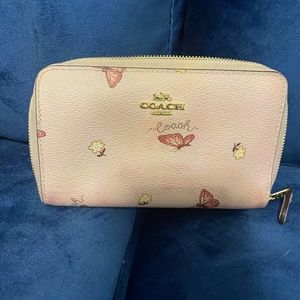 Coach Butterfly Pink Wallet